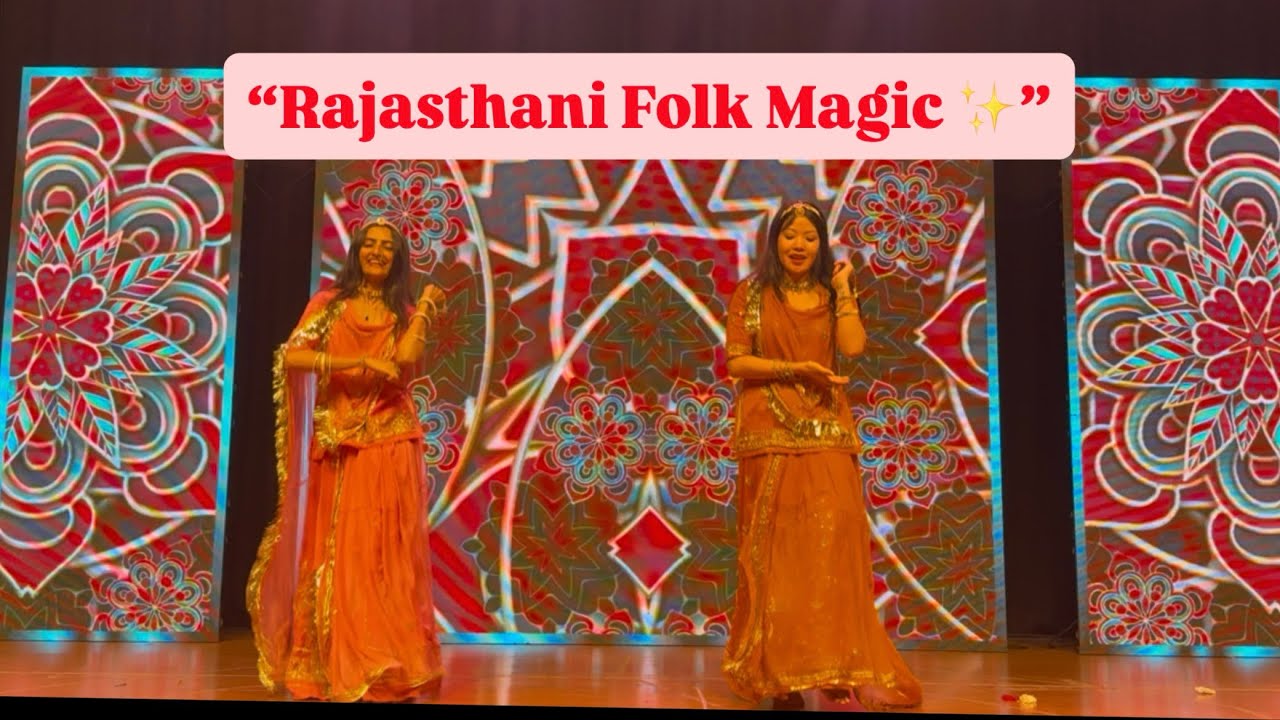 “Rajasthani Folk Dance Performance | Traditional Stage Show Vlog | Indian Cultural Dance 💃✨”