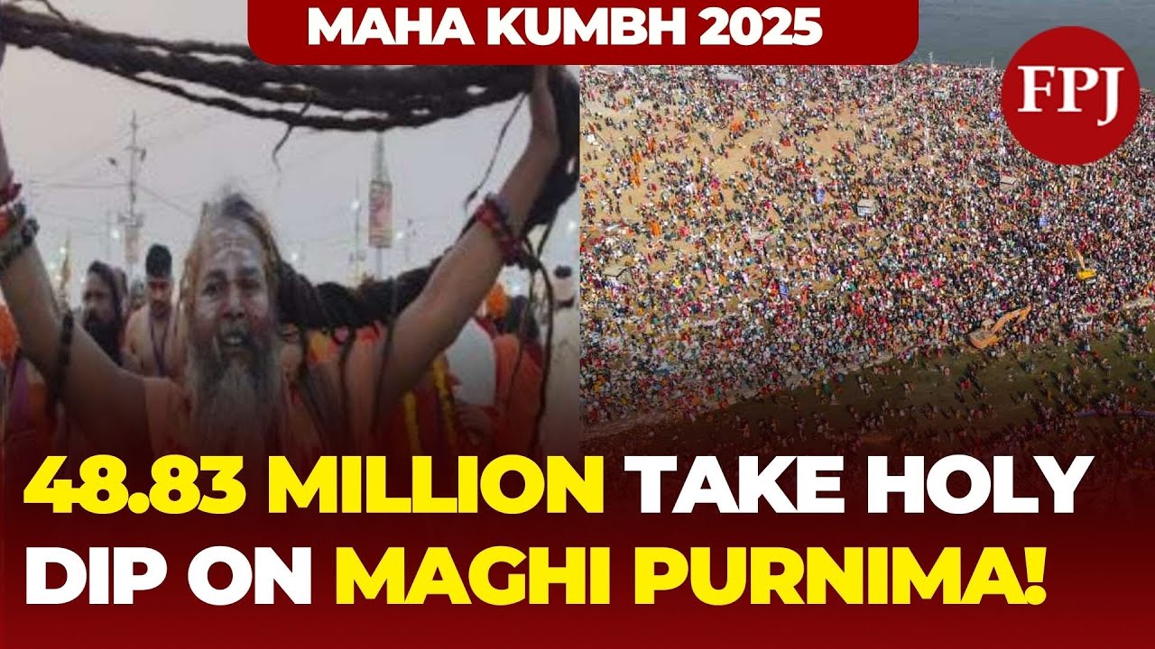 Unstoppable Devotion at Maha Kumbh 2025: 48.83 Million Devotees Take Holy Dip on Maghi Purnima!