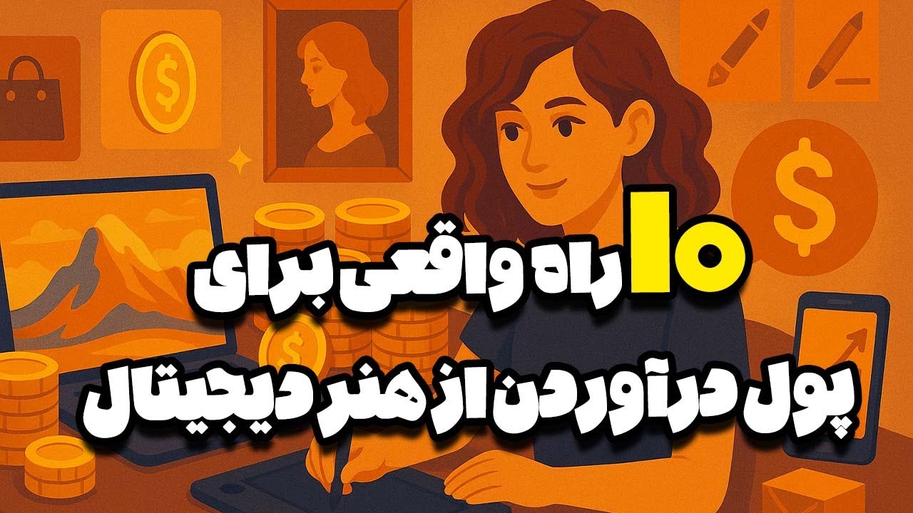 ۱۰ راه واقعی برای کسب درآمد از نقاشی دیجیتال  (بدون اینکه یک نقاش معروف باشی!)