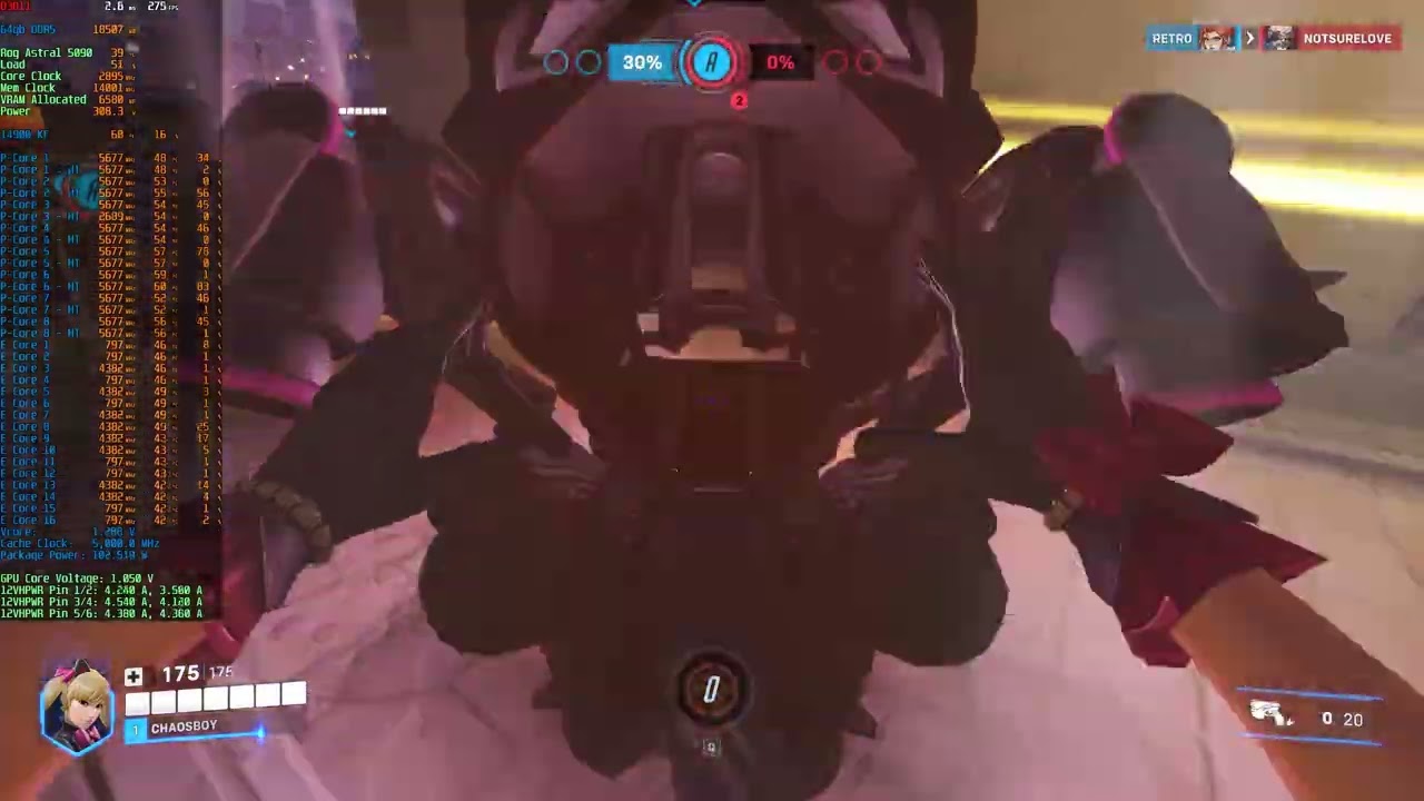 Overwatch 2 | 1440p | Epic Settings | i9-14900 KF | RTX 5090 |