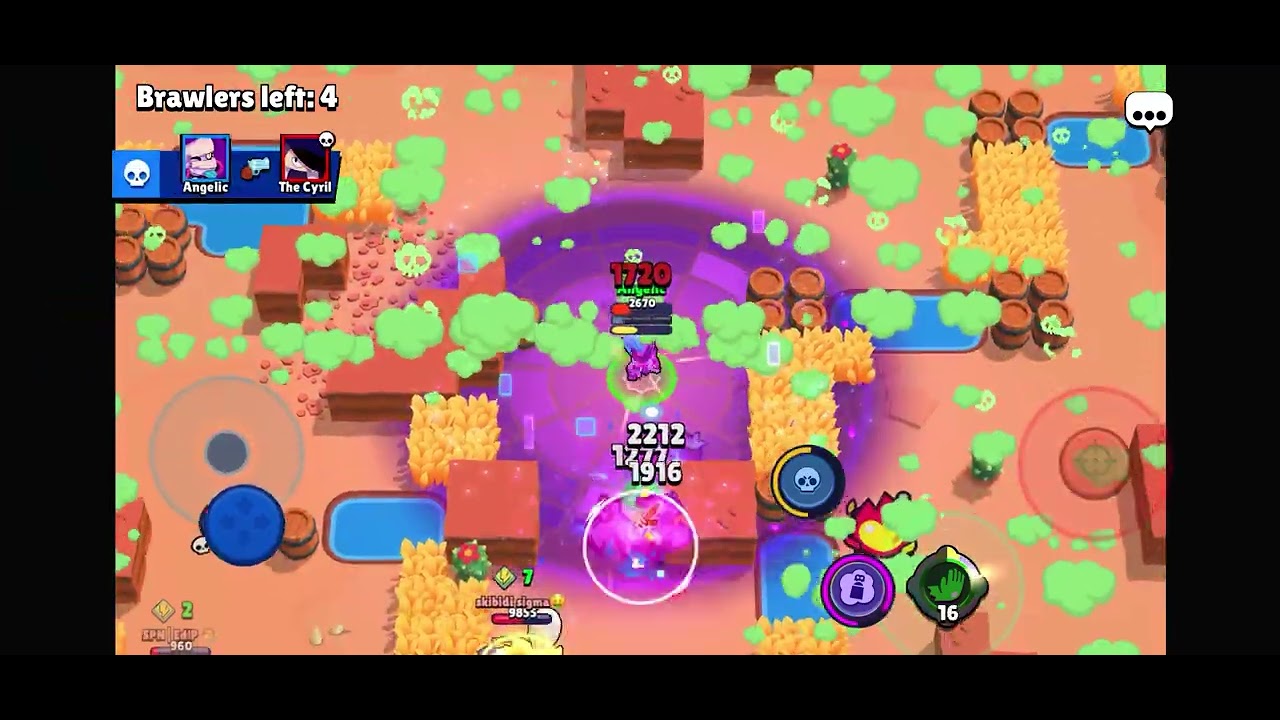 Cheaters teaming up in brawlstars. Im so good that 3 ppl had to team up on me.