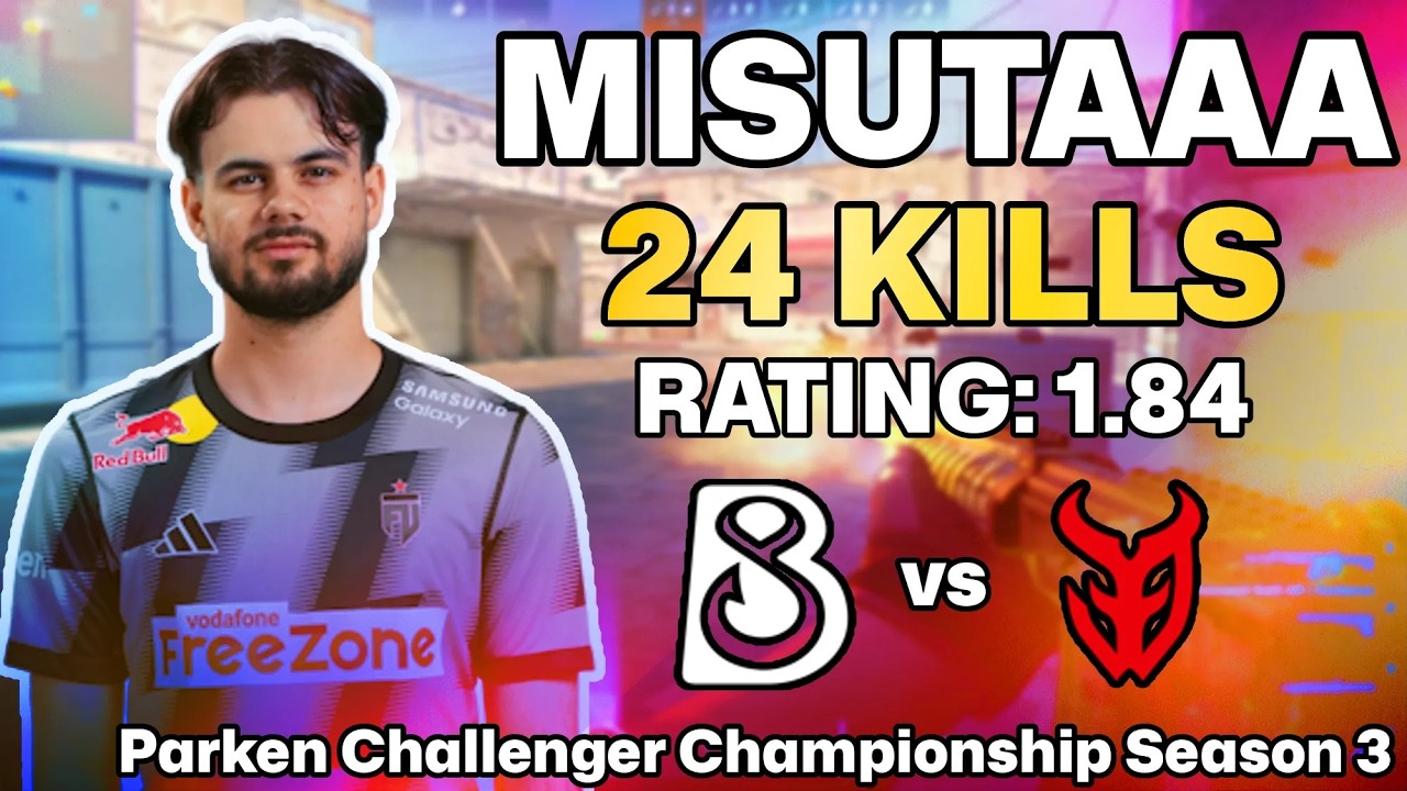 🔥 MISUTAAA POV: DUST2 ANNIHILATION vs B8! | Parken Challenger Championship Season 3