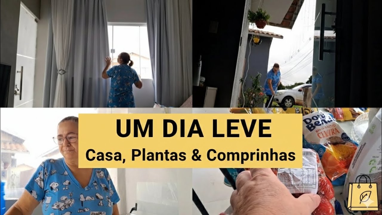 Rotina de Paz, limpeza, jardim, organização e comprinhas 