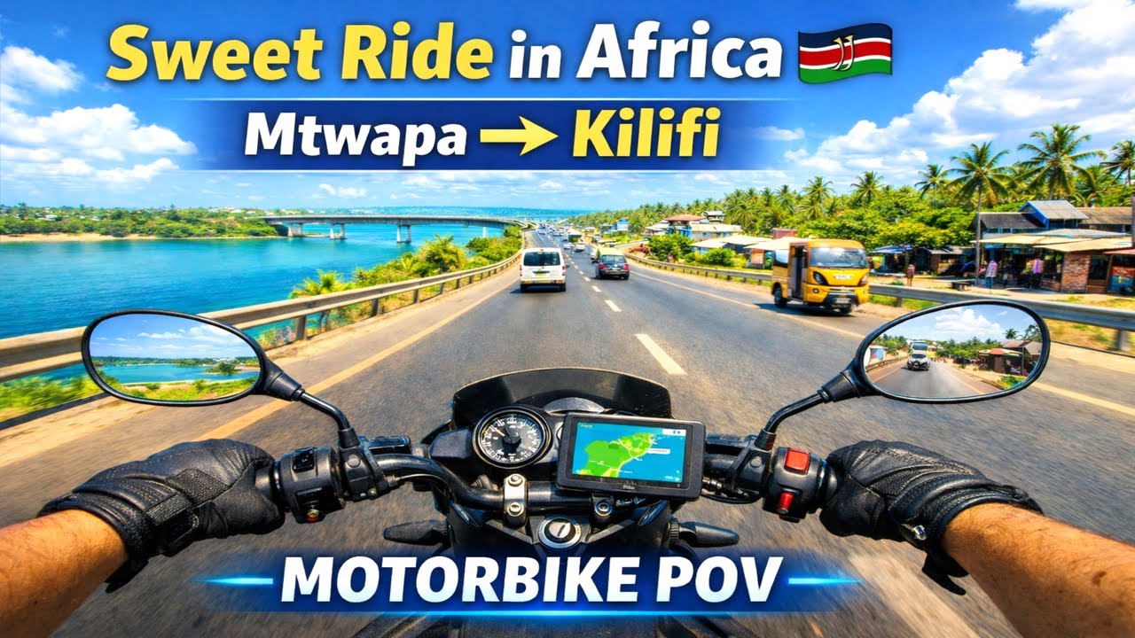 MTWAPA to KILIFI Town 🇰🇪 | Scenic Sweet Ride in Africa (Motorbike POV)