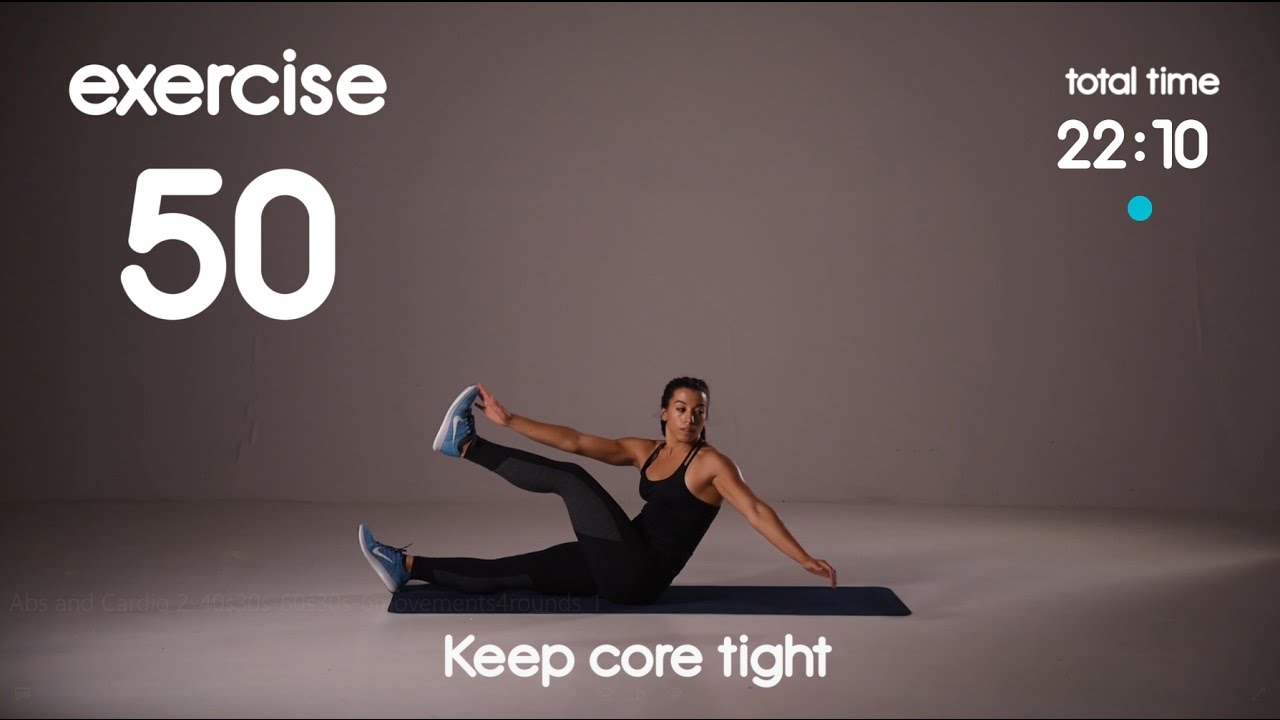 Fat Burning Cardio & Abs Workout - Level 3 - No Equipment - 40s/30s 60s/30s HIIT Workout