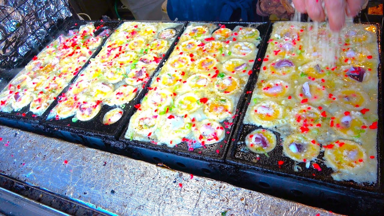 大阪のたこ焼き　(花まる亭)　Japanese Takoyaki　大阪守口的美味街头小吃　Takoyaki Lezat　स्वादिष्ट ताकोयाकी