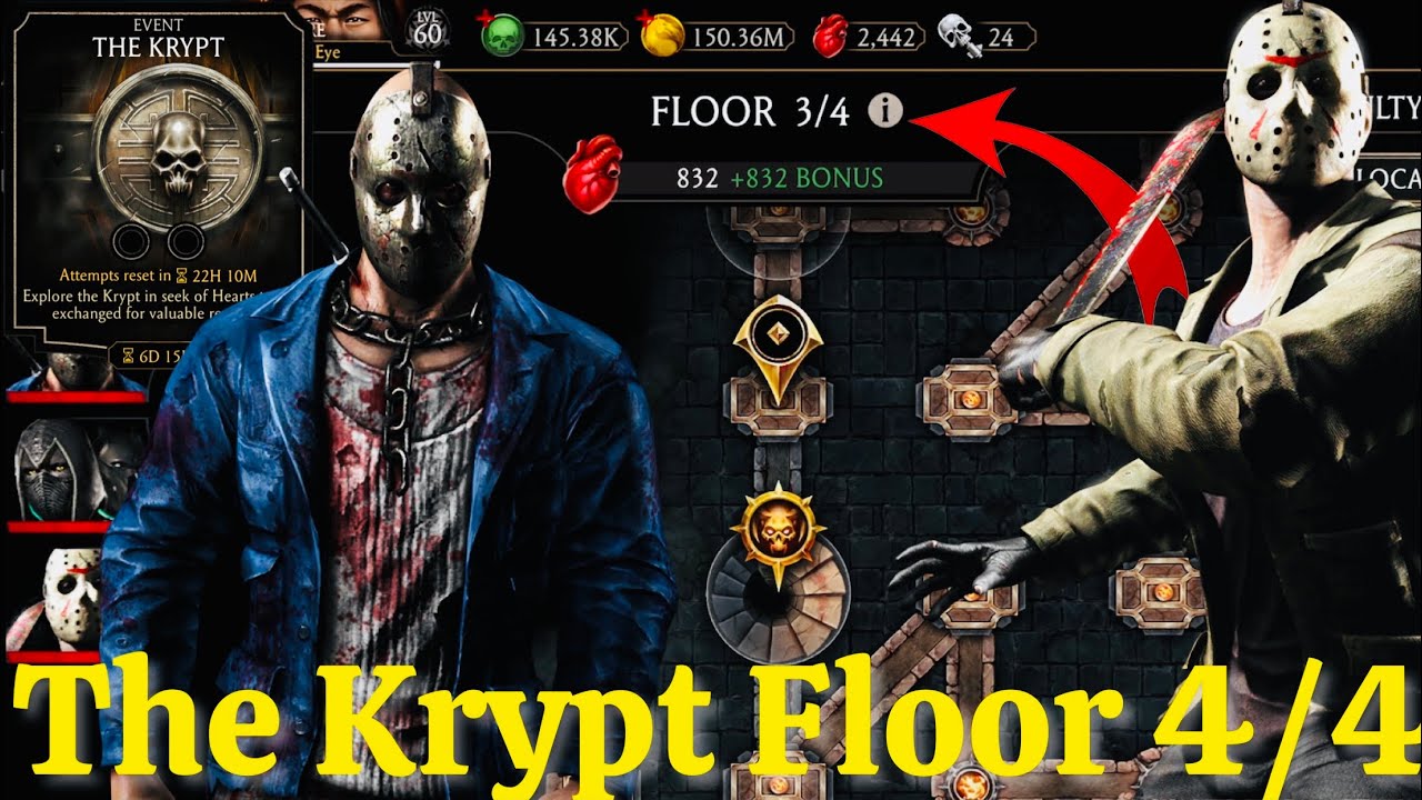 Nightmare & Slasher Jason Vorhees in Krypt Mode Floor 4/4 MK Mobile