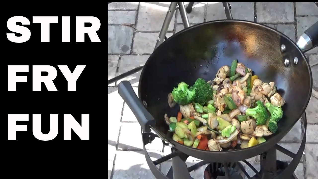 STIR FRY IN A CAST IRON WOK