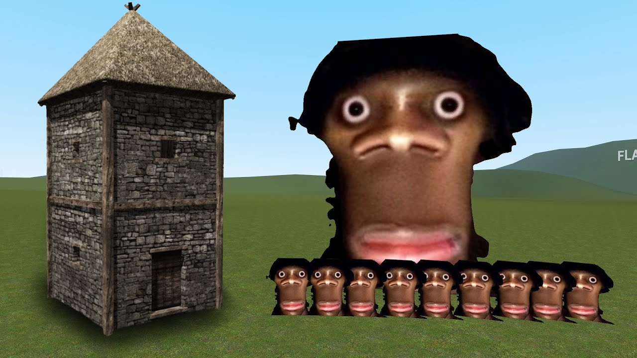 Семья Аухх против башен в Garry's Mod