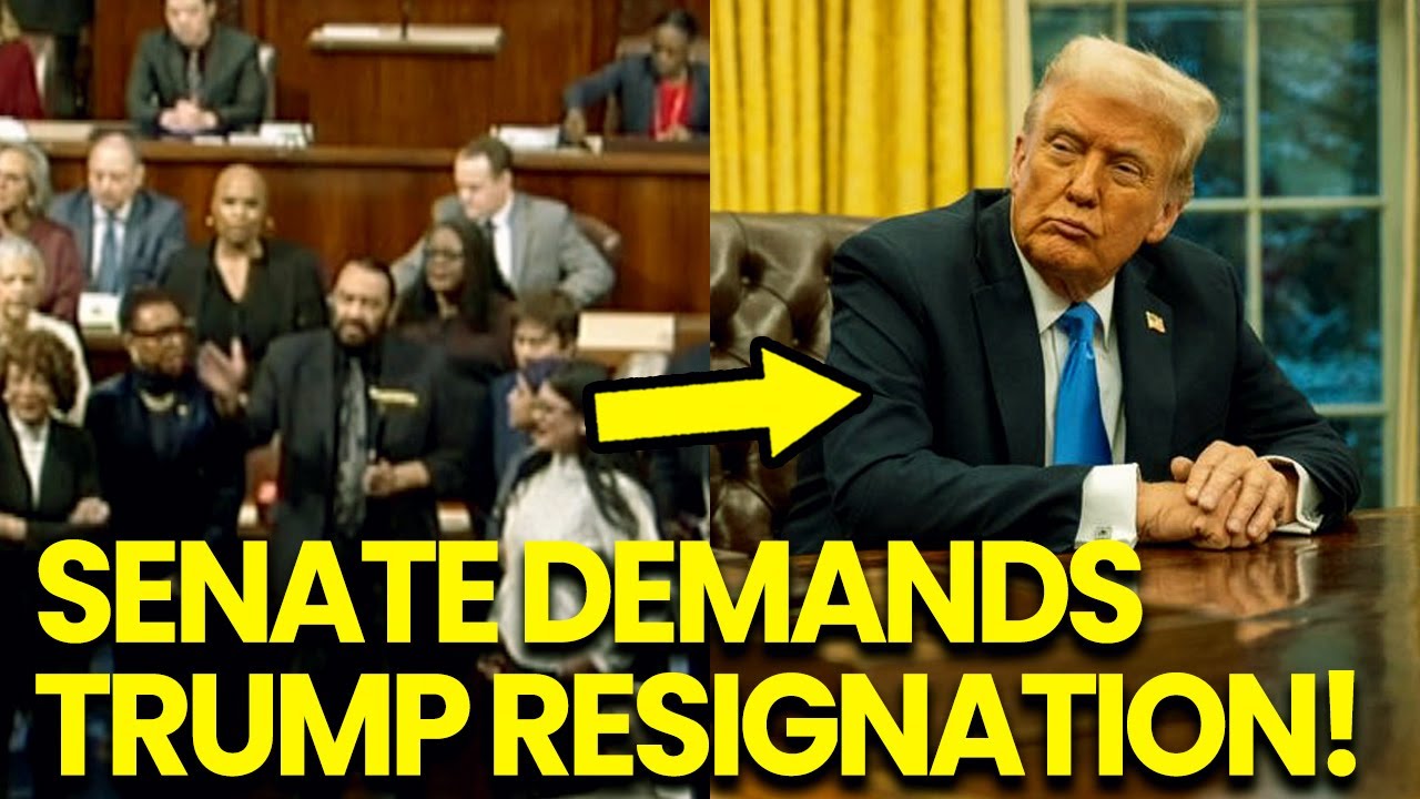 Capitol Hill on FIRE as Senate DEMANDS Trump RESIGNATION