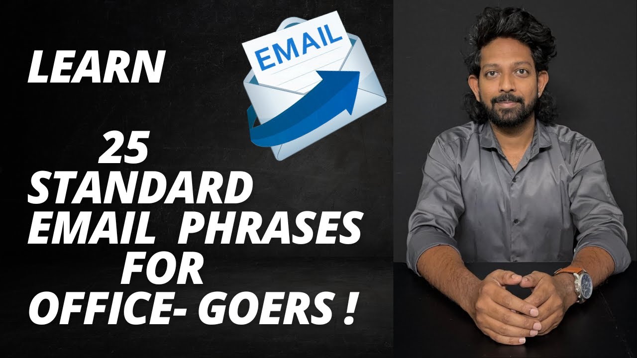 25 standard email phrases for office - goers