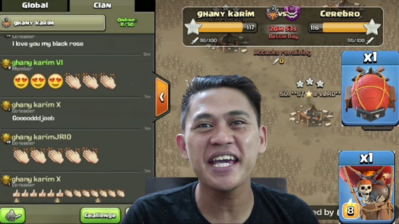 Detik Detik Kemenangan Ditangan Sang Leader ,Sorot Team War Ghany Karim .coc Indonesia