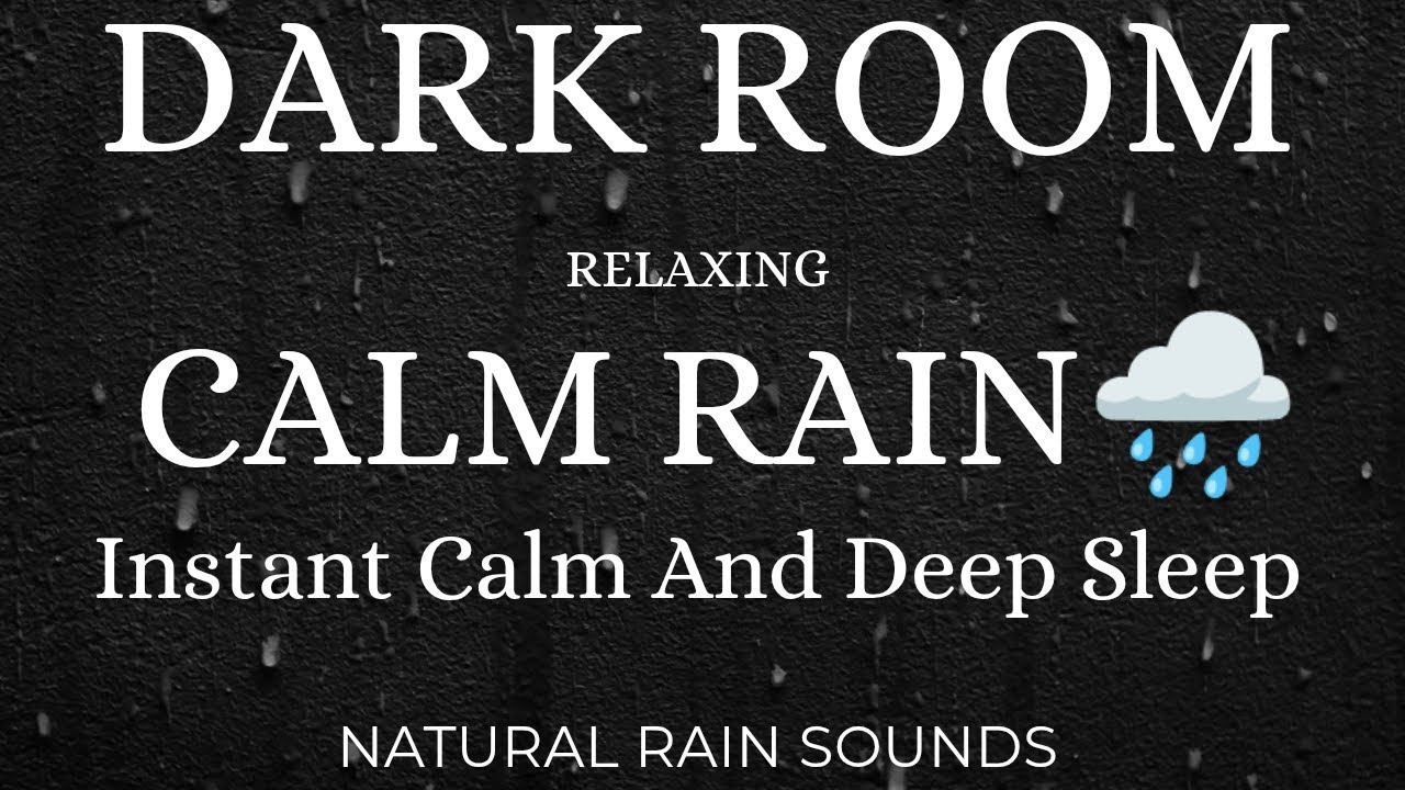 Calm Rain Sounds for Deep Sleep 🌧️ | Relaxing Rain Ambience (Black Screen)