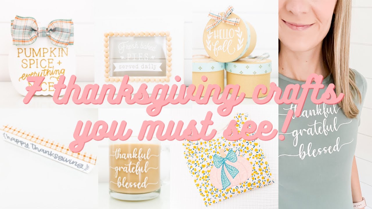 7 November Crafts You Have To See!  Dollar Tree Fall Cricut Crafts, Thanksgiving Crafts & More!
