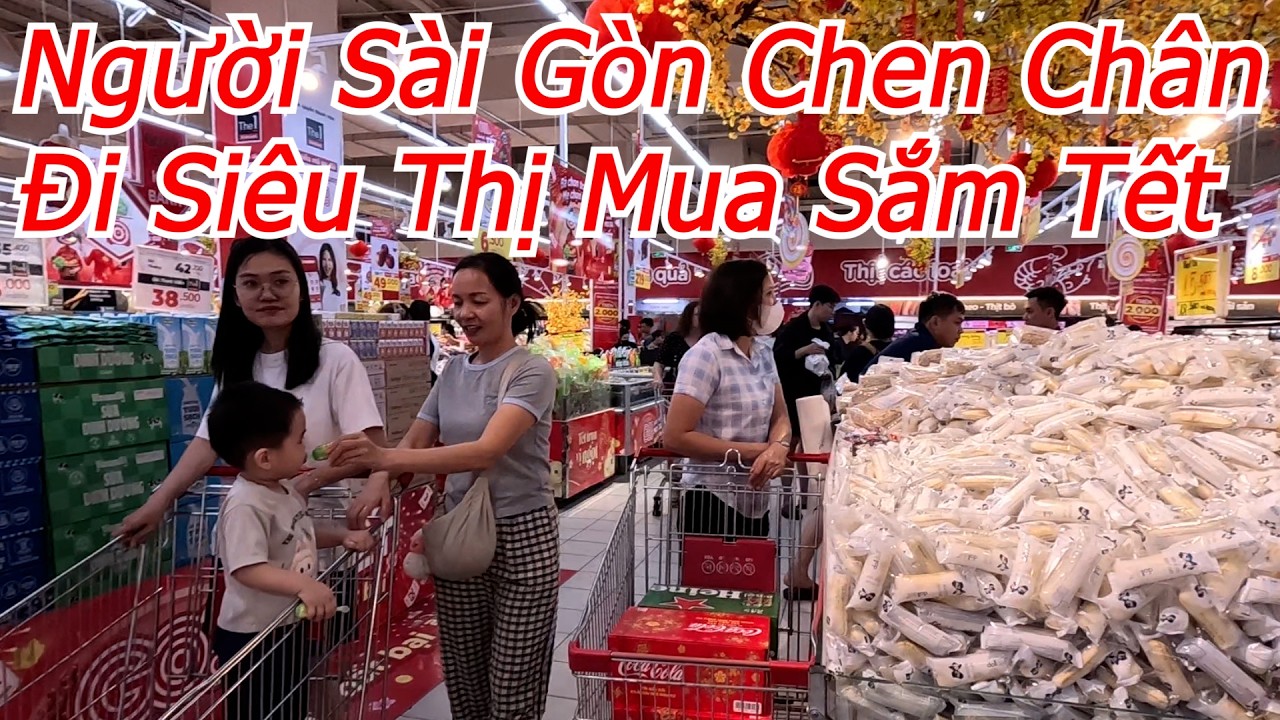 Quang Trip - Người Sài Gòn Chen Chân Đi Siêu Thị Mua Sắm Tết