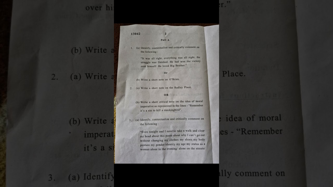 20340011001/2034002004 sem 1&5 Pyq LITERATURE AND HUMAN RIGHTS 