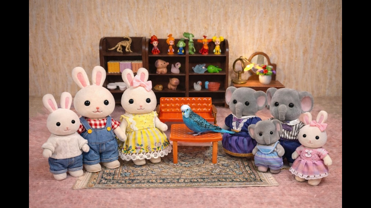 Счастливая семейка. Серия 12. В гостях у семьи слоников /Happy Bunny Family. 12 / ბედნიერი ოჯახი. 12