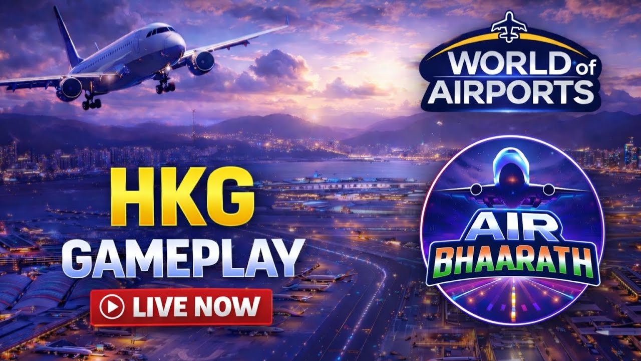 HKG Gameplay LIVE 🔴 | Maxed Hong Kong Airport | World of Airports