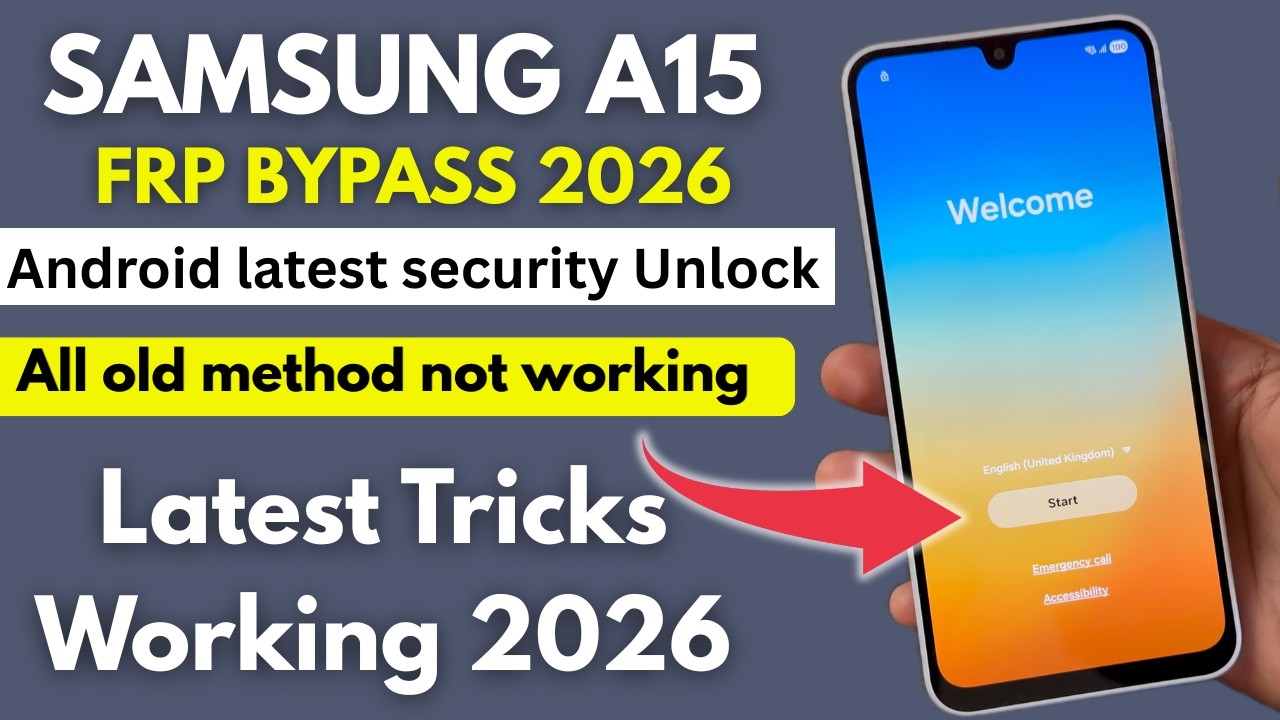 Samsung A15 FRP Bypass Unlock 2026 | Remove Google Account Android Android 14 and 15 Free