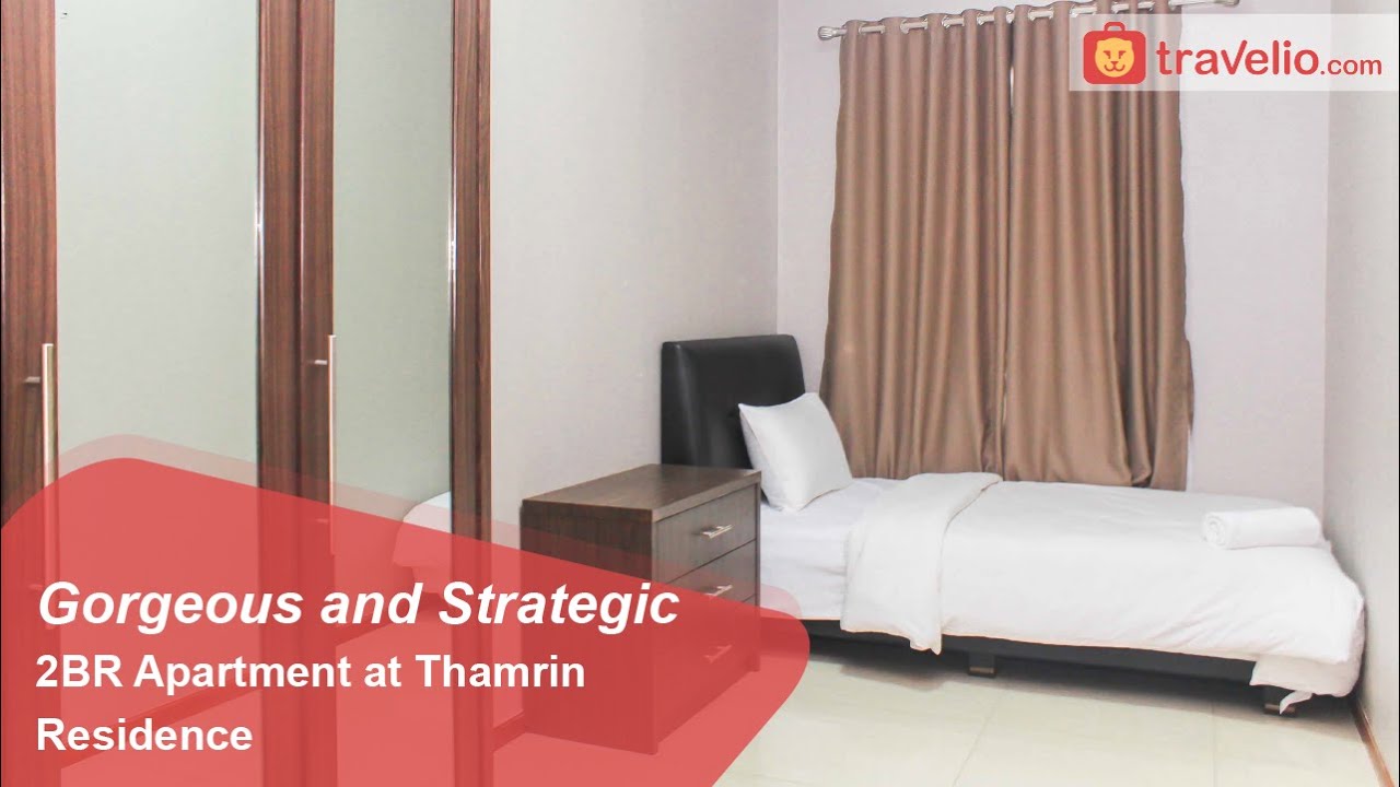 Room Tour Gorgeous and Strategic 2BR Apartment at Thamrin Residence
