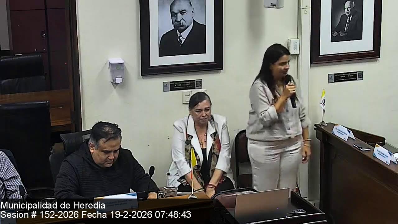 Sesión del Concejo Municipal de Heredia