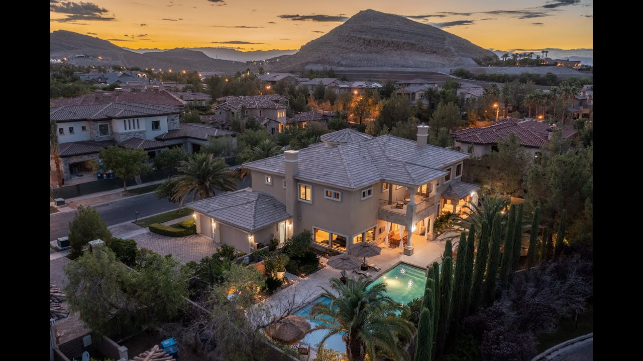 $2.4 Million Dollar Home | 10 Fire Rock Court | Southern Highlands Golf Club in Las Vegas, Nevada