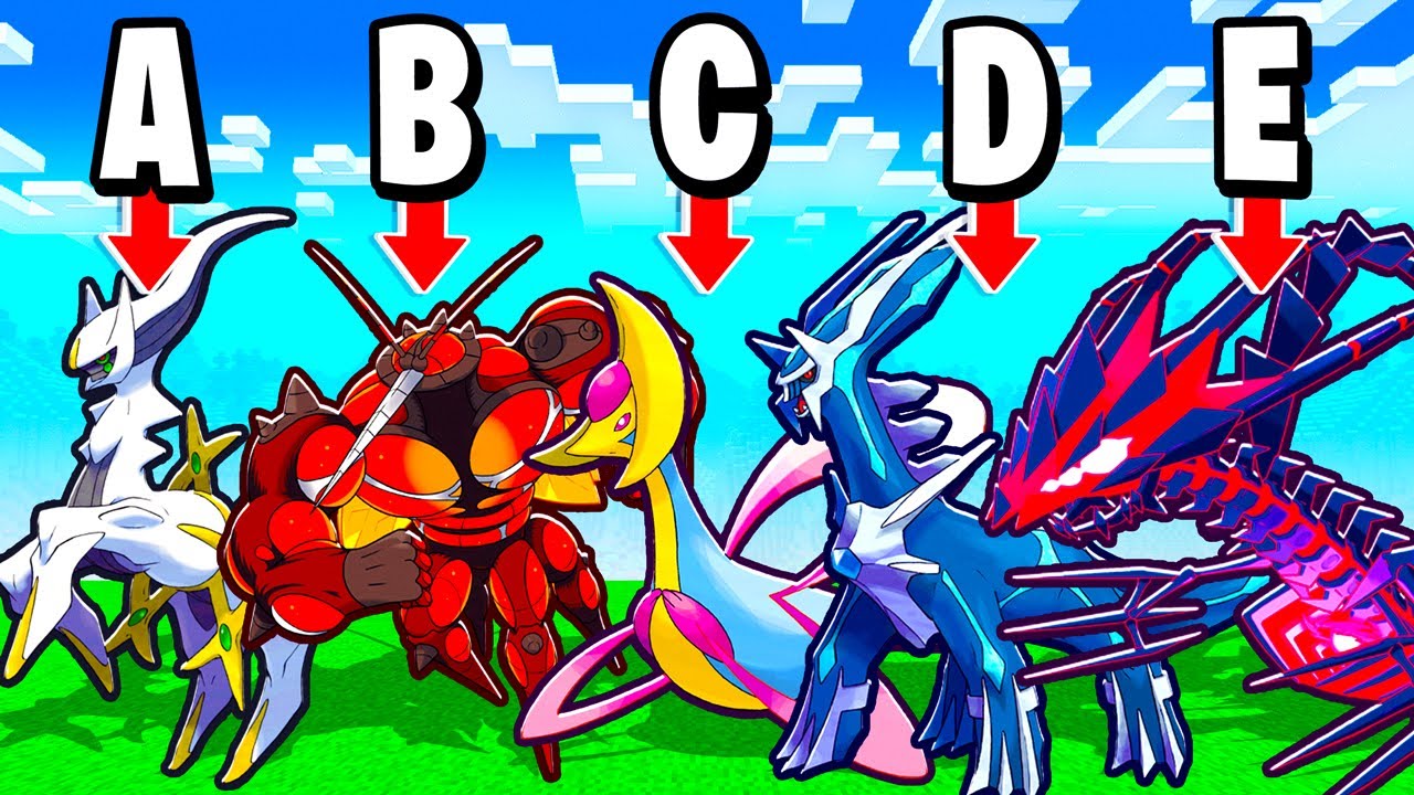 Catch the LEGENDARY Pokémon Alphabet in Pixelmon! (Minecraft)