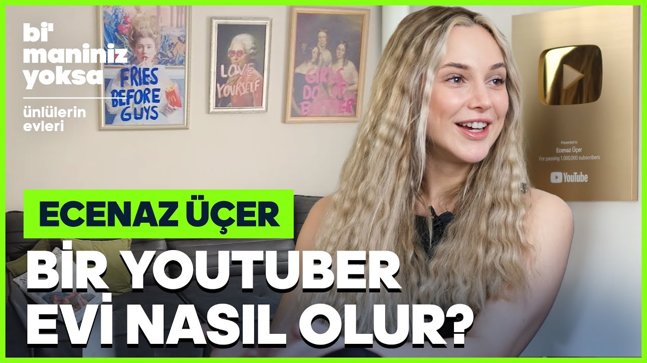 Influencer Ecenaz Üçer'in Evini Geziyoruz | Merve Yurtyapan Bozkurt ile Bi’ Maniniz Yoksa