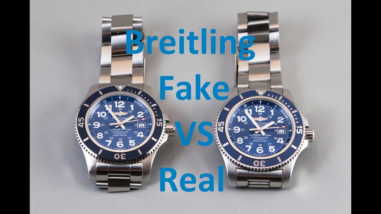 Подделка против настоящего Breitling SuperOcean II 44