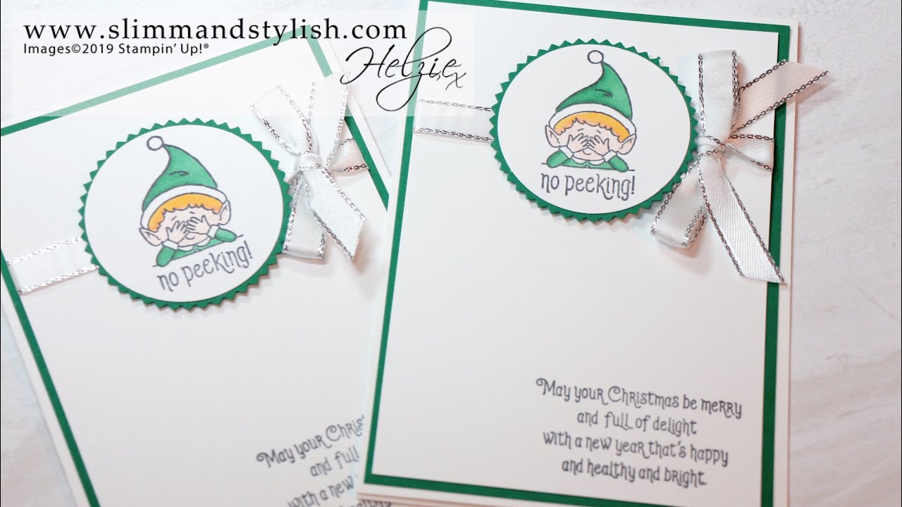 Shaded Spruce #Elfie card