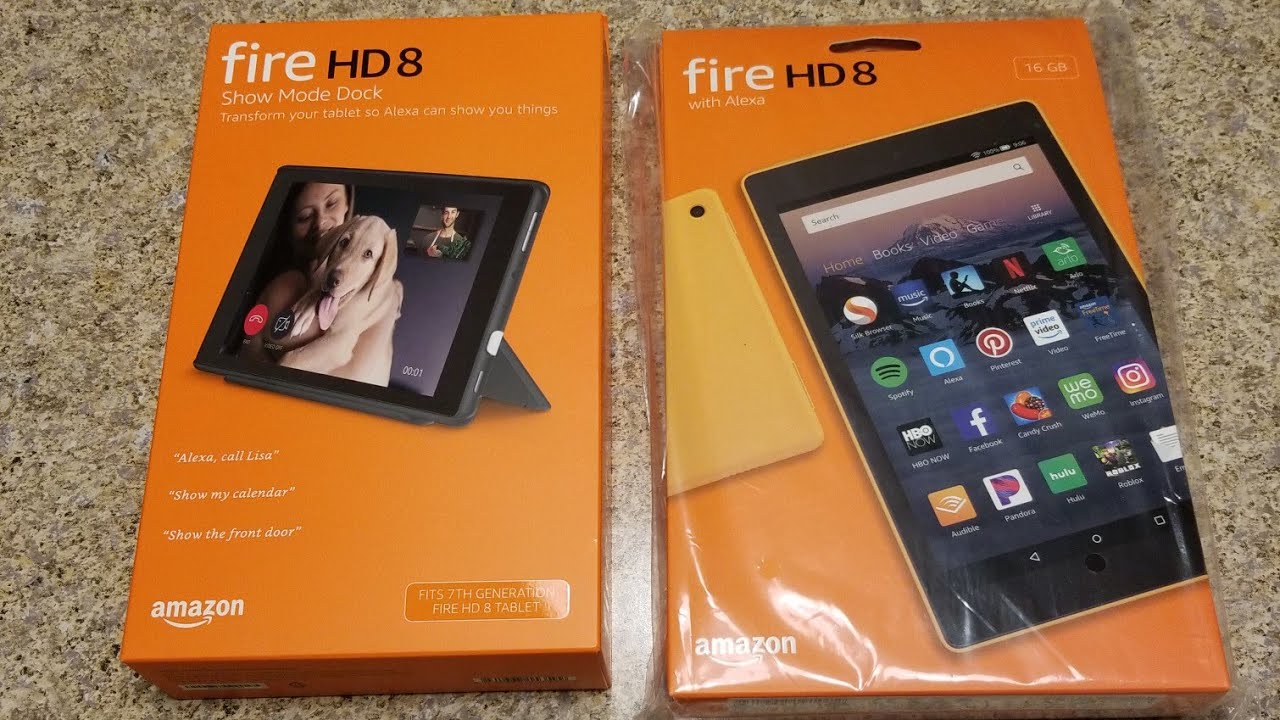 All-New Fire HD 8 2018 and Show Mode Dock Unboxing and Initial Impressions...
