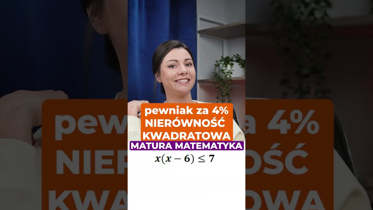 Powtórka przed maturą próbną 2026 😍 Nierówności kwadratowe musisz umieć! #pewniakmaturalny #matura