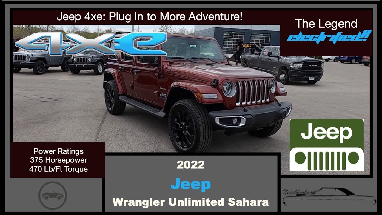 Jeep Wrangler Unlimited Sahara 4xe 2021 года | Wrangler — электрифицированный! | Полный подробный...