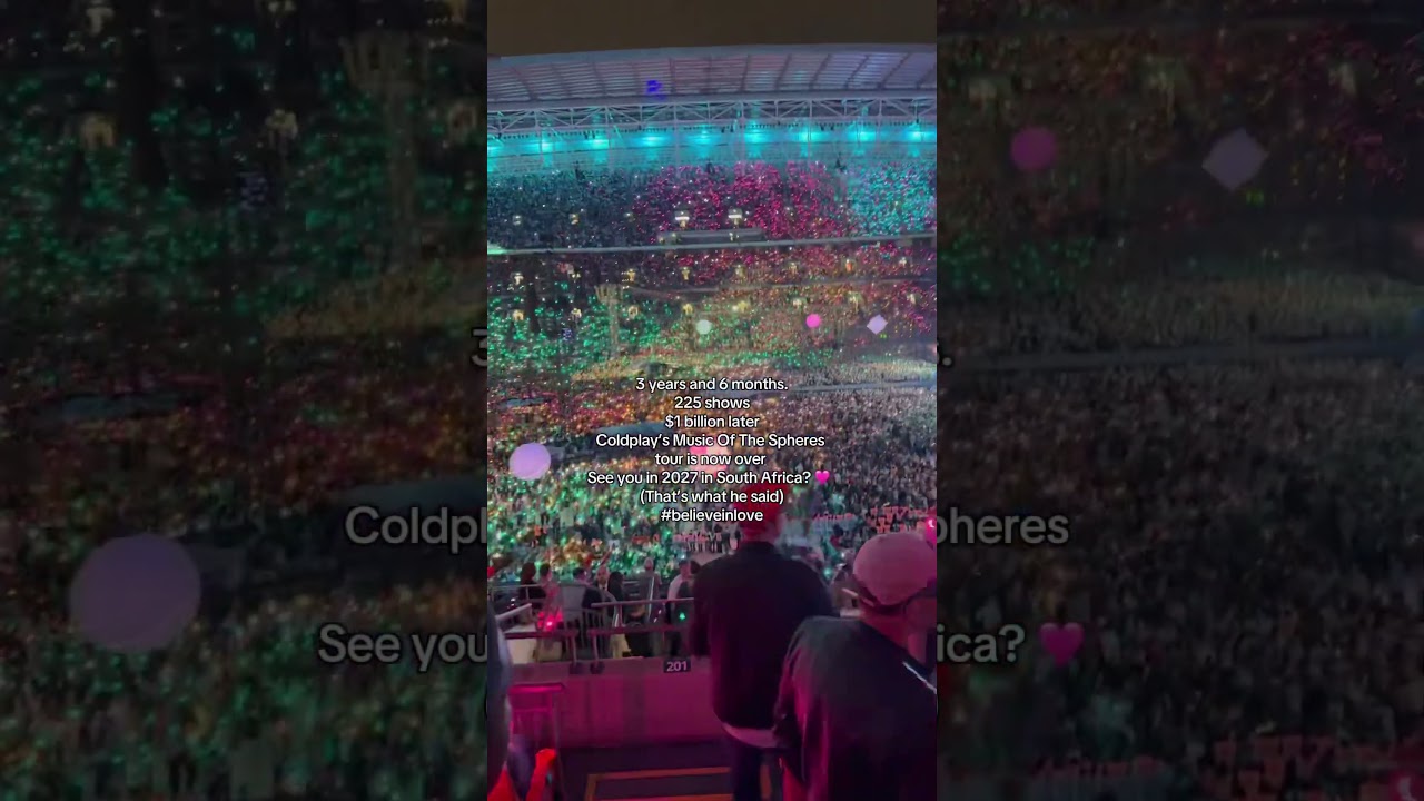 225 Shows. $1bn later. Coldplay’s Music Of The Spheres Tour is over. Bring on 2027! -