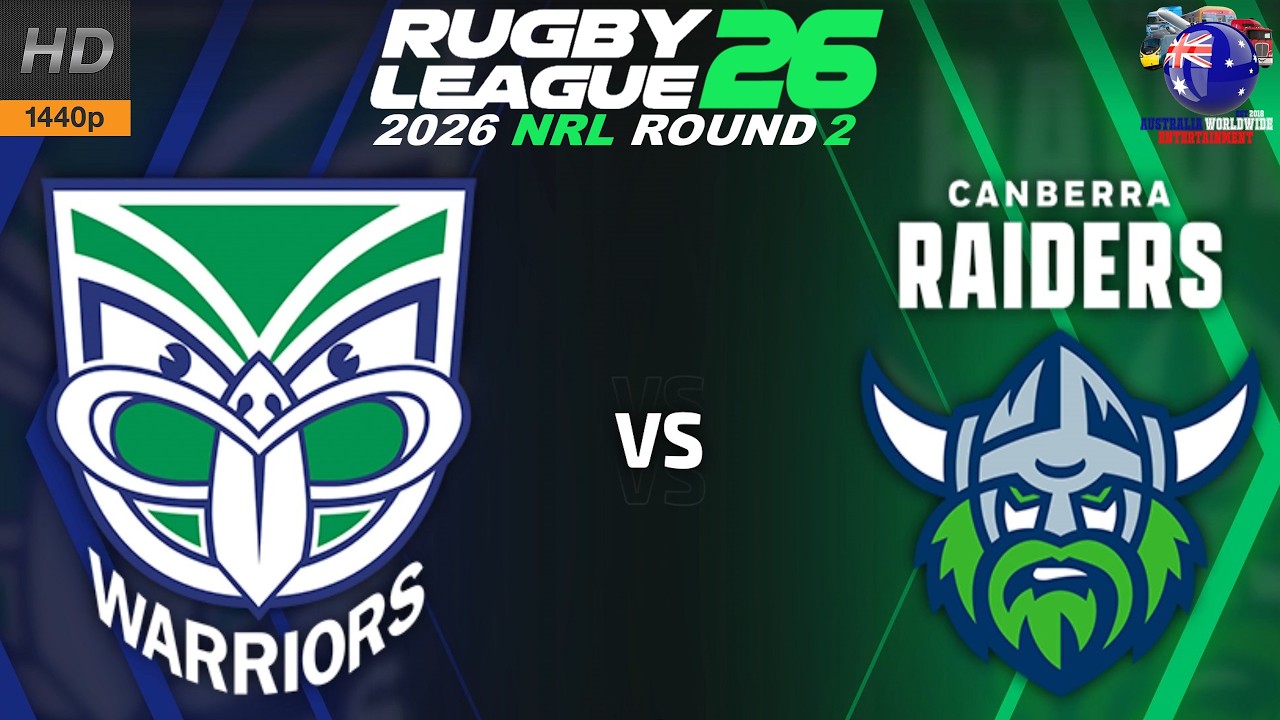 Матч New Zealand Warriors против Canberra Raiders, 2-й тур - 13.03.2026, Регби-лига 26 #rugbyleag...