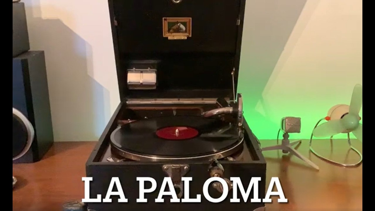 La Paloma - gespielt auf meinem Koffergrammophon #gramophone #traditional #nostalgia #fypシ