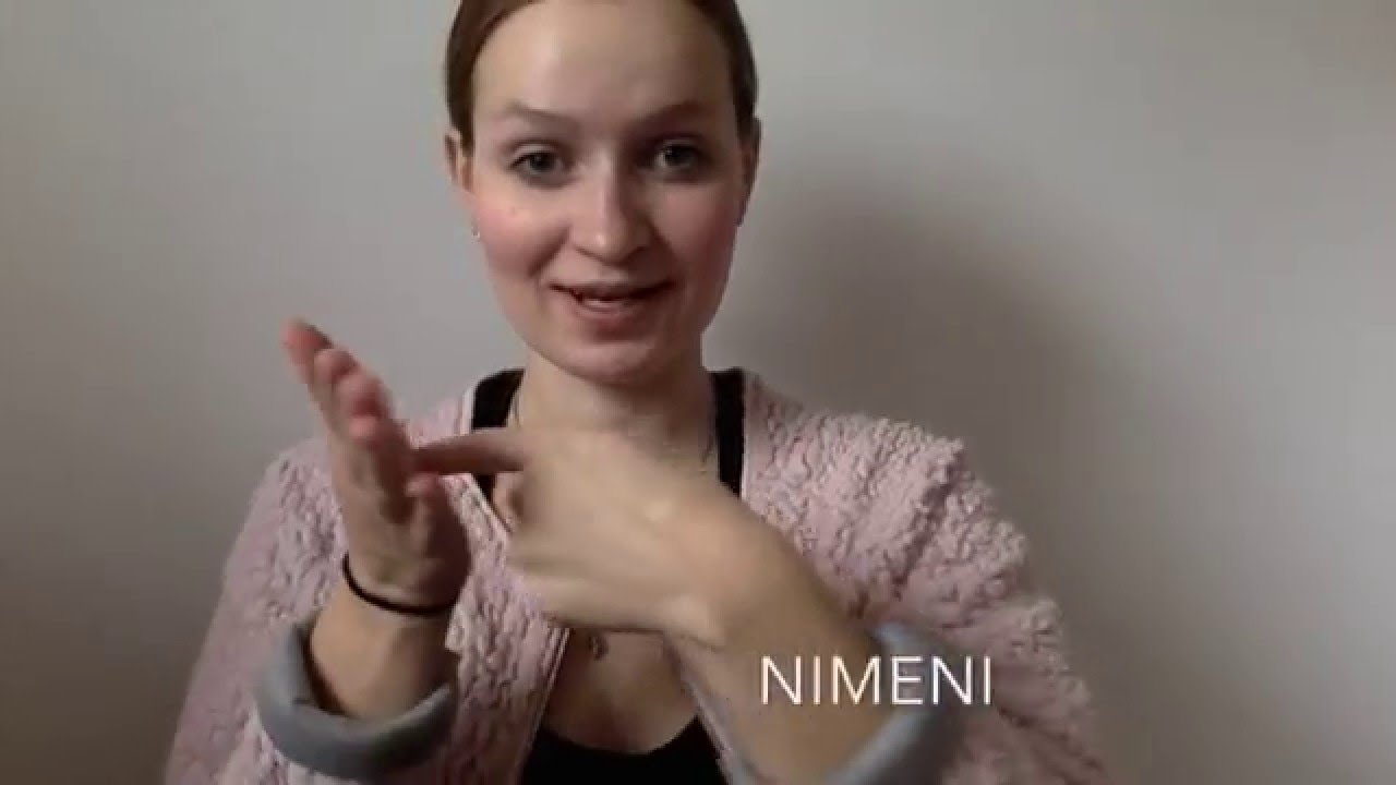 Viittomakielen opetus - nimi
