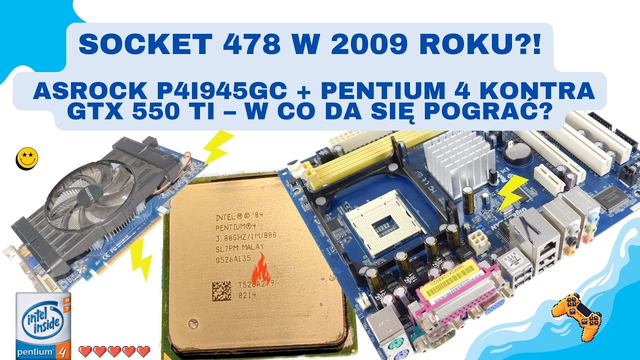 GTX 550 Ti dusi się przez Pentium 4?! Test ASRock P4i945GC &ndash; 3DMark, gry i Doom 3