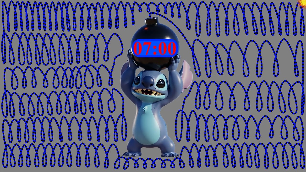 7 Minute Stitch Countdown Timer [Explodes Ending]