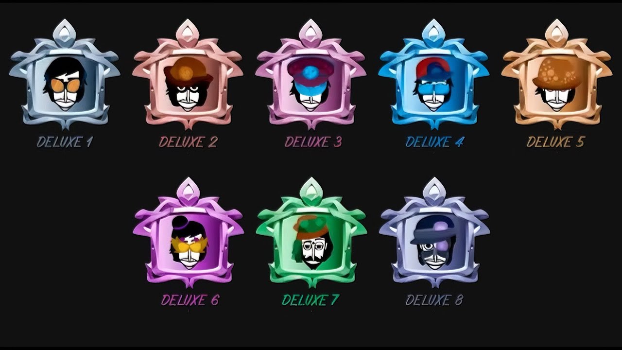 Все версии мода Deluxe. Deluxe V1, V2, V3, V4, V5, V6, V7, V8 моды в Incredibox.