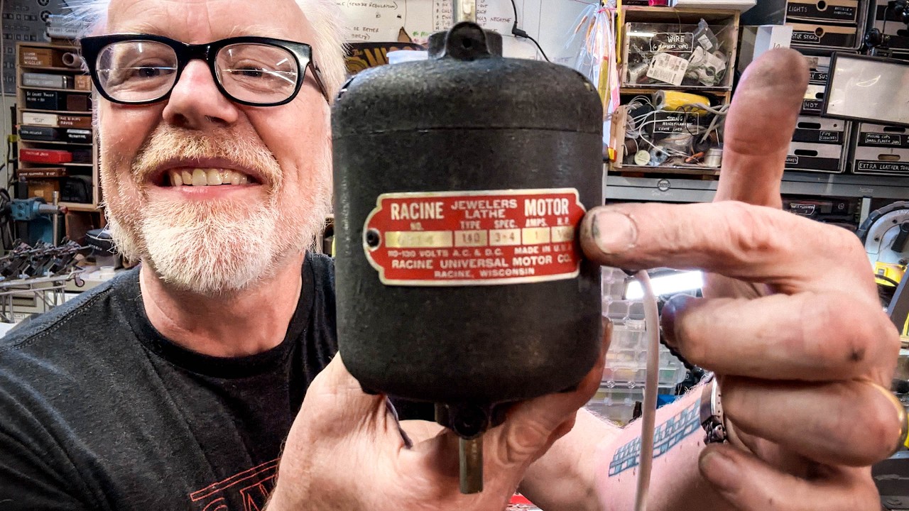 Adam Savage Repairs a Vintage Lathe Motor!