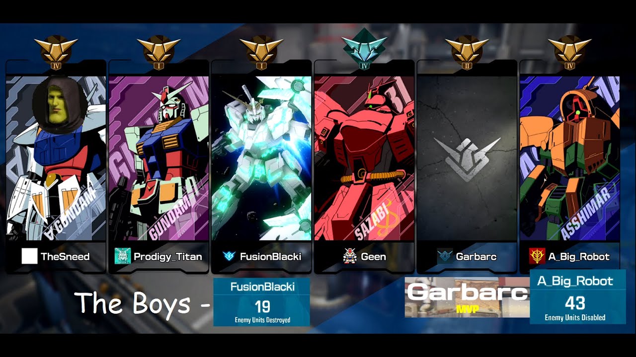 Sneed Plays Gundam Evolution - Full Match 4k  - Ranked Gold Victory