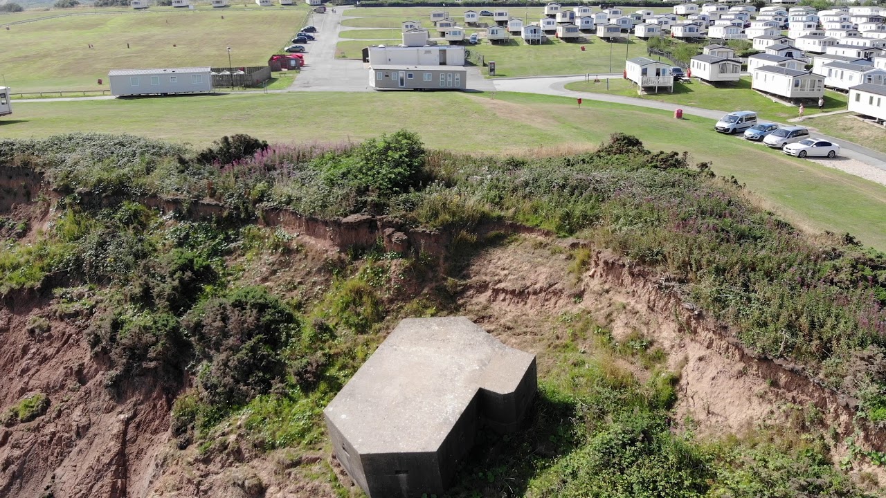 Reighton sands pill box on cliff (part 1)
