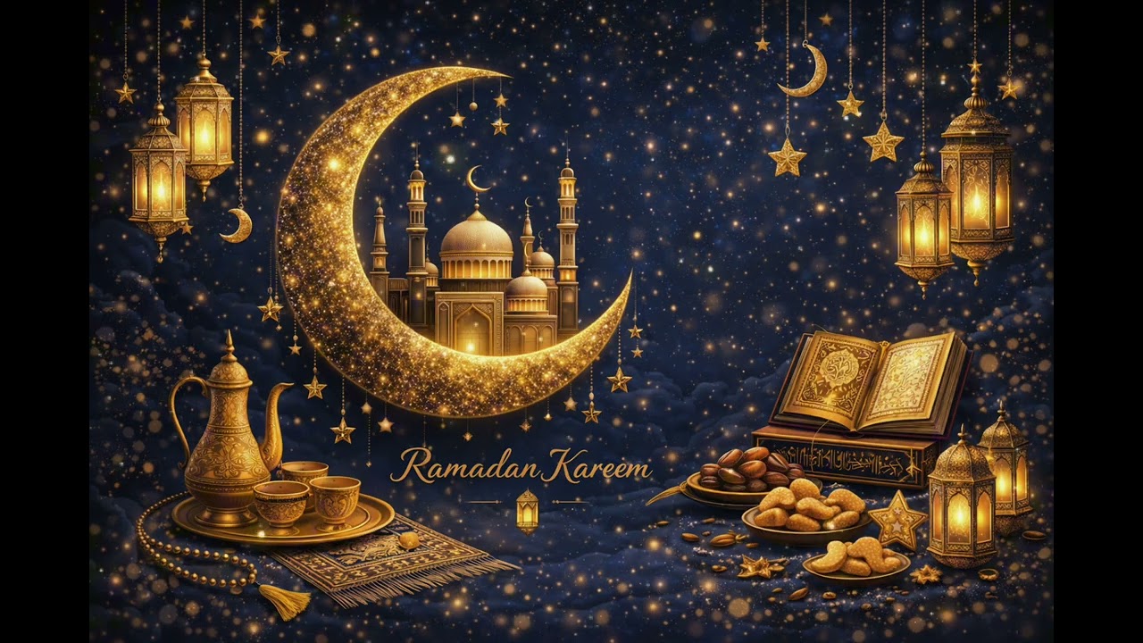 خلفيات رمضان اجواء رمضانيه خلفيات شاشة تلفزيون🌙⭐️ ramadan Background 🌙⭐️ Ramadan Vibes  sukoon ⭐️🌙 