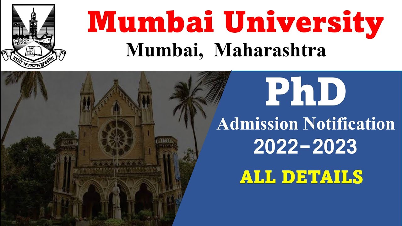 PhD Admission 2022 // University of Mumbai // Maharashtra