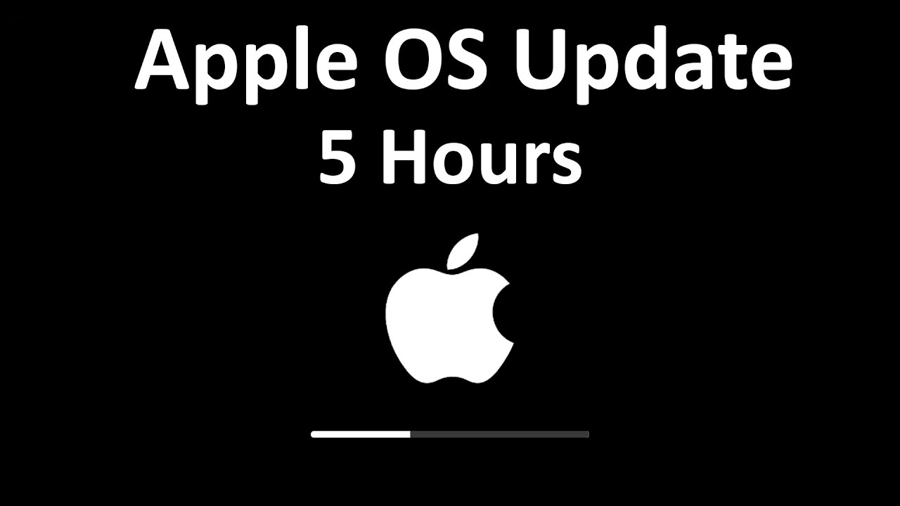 Fake Apple Updating Screen | Mac OS Update Screen with 5 Hours Real Progress Bar