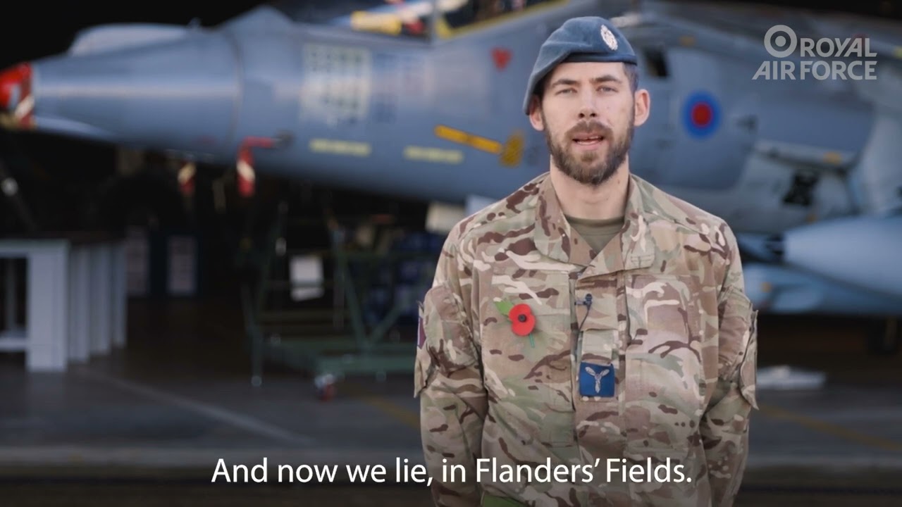 'In Flanders Fields': Read by Personnel from RAF Global Enablement