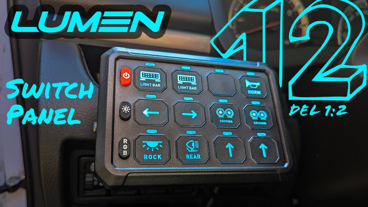 LUMEN 12 Switch Panel - Switchpanel installation og kort gennemgang (Del 1:2)
