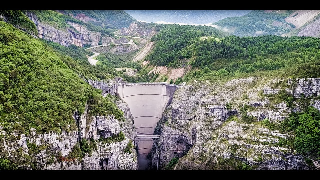 Diga del Vajont -  Longarone - Erto - Casso- giugno 2016  documentazione drone