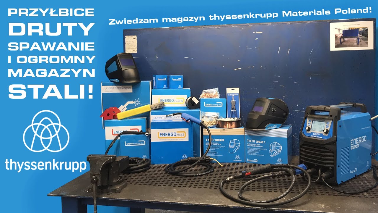 Spawanie aluminium i przyłbice ENERGO welding - Z wizytą w magazynie thyssenkrupp Materials Poland!